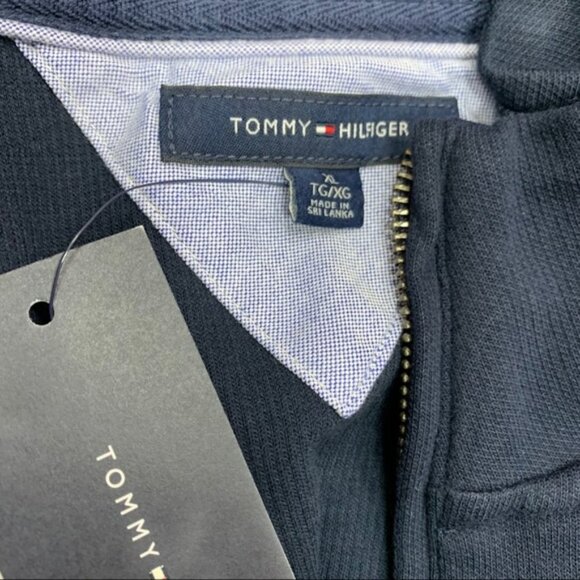 Tommy Hilfiger Mens 1/4 Zip Mockneck Sweatshirt - Picture 3 of 4